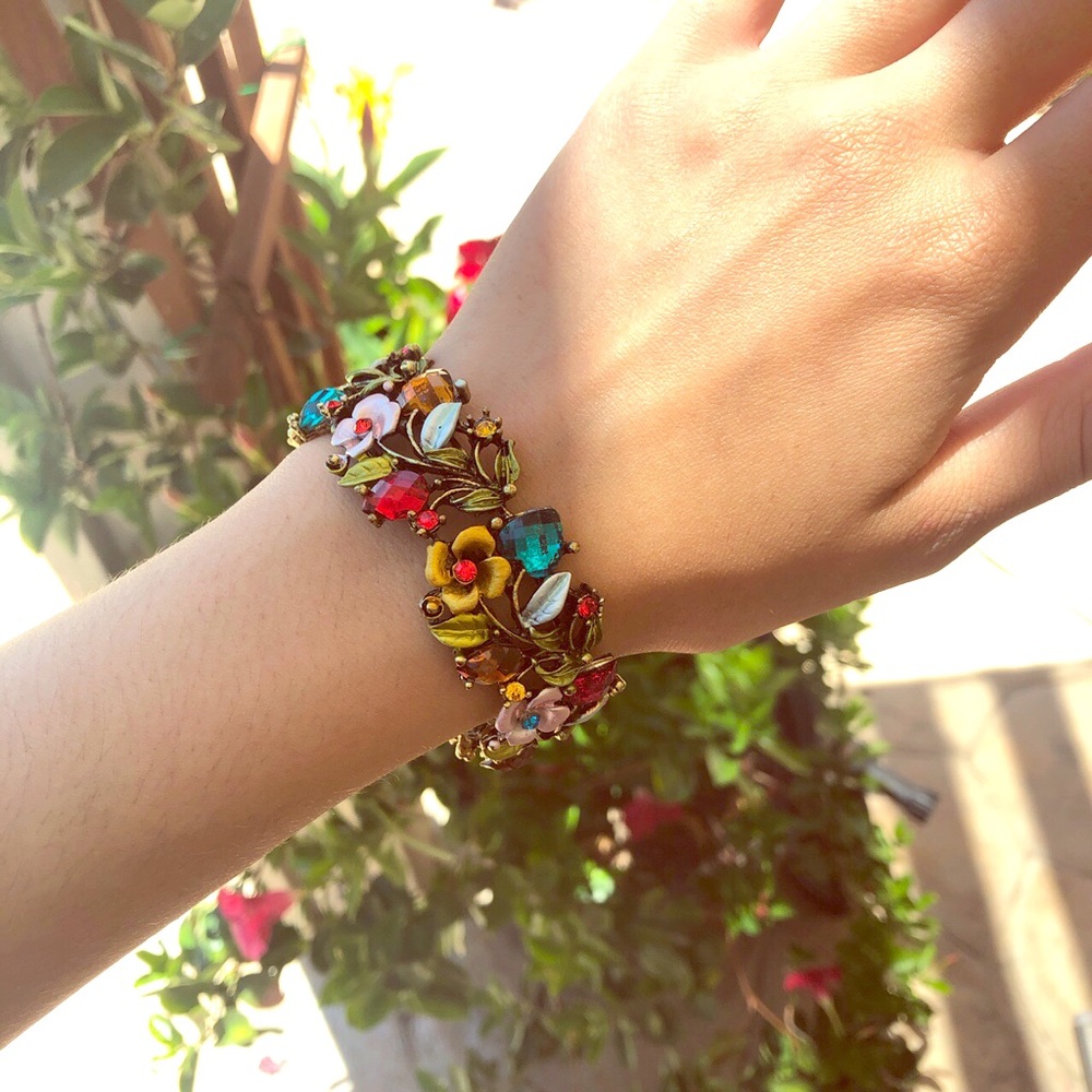 Colorful Flower Jewel Bracelet